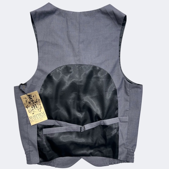 Morphine Generation MG Vest Mens Medium Button Front Waistcoat Classic SEE MSMTS - Picture 2 of 6